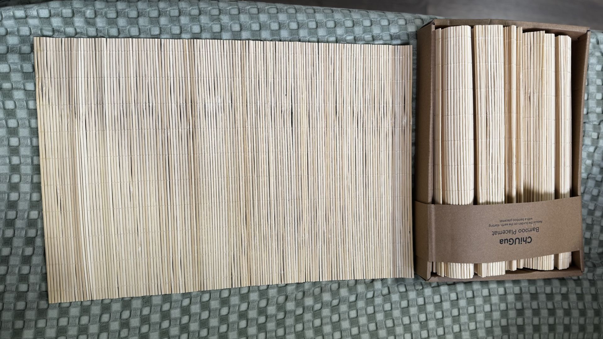 Kit with 9 bamboo sushi mats