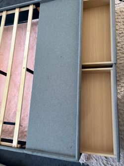 Queen Size Bed Frame with Storage