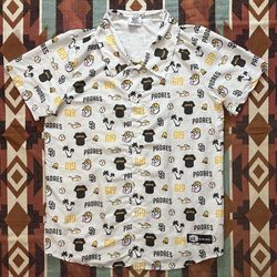 MLB San Diego Padres Full Button Shirt Stadium Giveaway Unisex Adult Size Medium