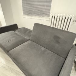 Gray Futon Sofa 