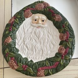 Plate, Decor Woodland Santa by FITZ & FLOYD