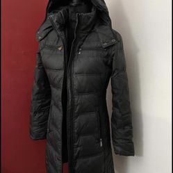 Michael Kors Black Coat Size Small Long Coat