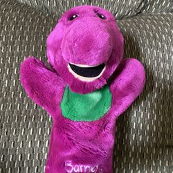 1992 Barney The Purple, Dinosaur Hand Puppet