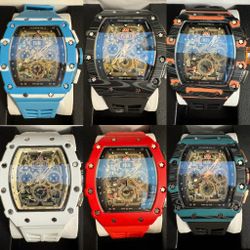 🔲Luxury Analog Quartz Watch Rubber Band Wrist Watch 