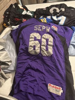 Riddell SEPW #60 Pop Warner Football Jersey Purple - Size M