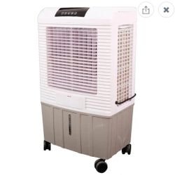 Hessaire MC37M Portable Evaporative Cooling Fan, Indoor/Outdoor High Temp Low Humidity Environments, 3100 CFM, 950 sq. ft., 3-Speed Fan, 59 dB, Gray


