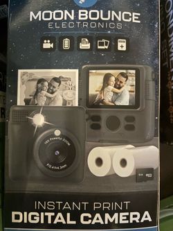 Moon bounce digital camera instant print