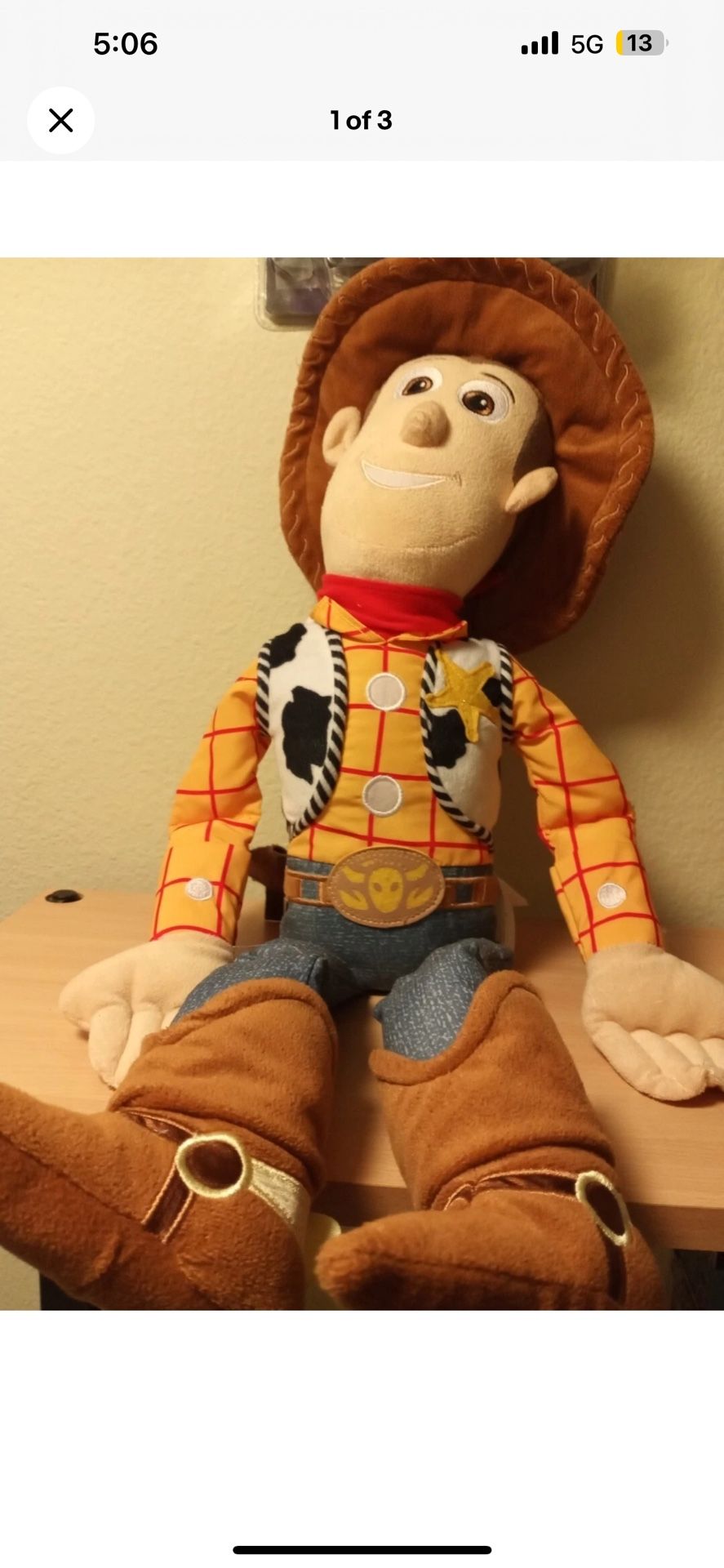 Woody Toy Story plushy 24 inch