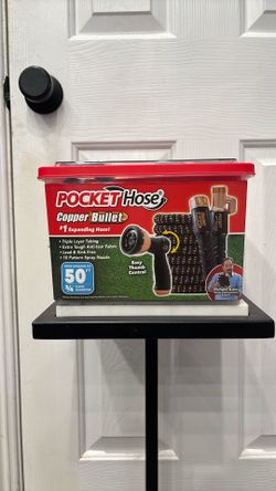 Pocket Hose copper bullet 50ft 3/4” flow diameter