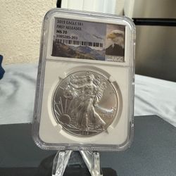 2015 American SILVER Eagle  NGC MS70 First Releases