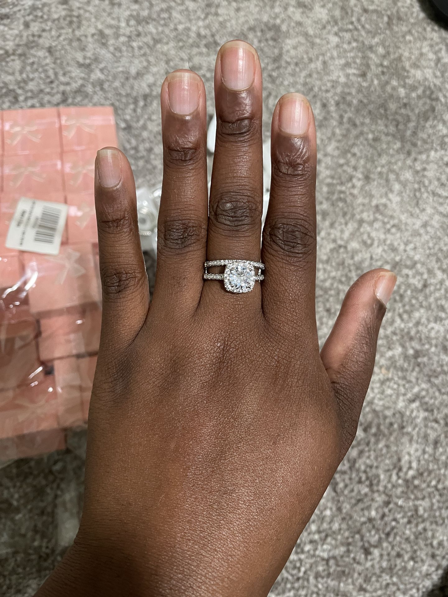 Cubic zirconia rings