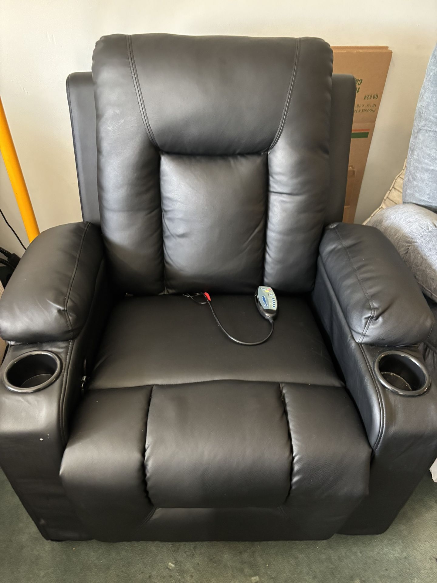 Black leather Massage chair!