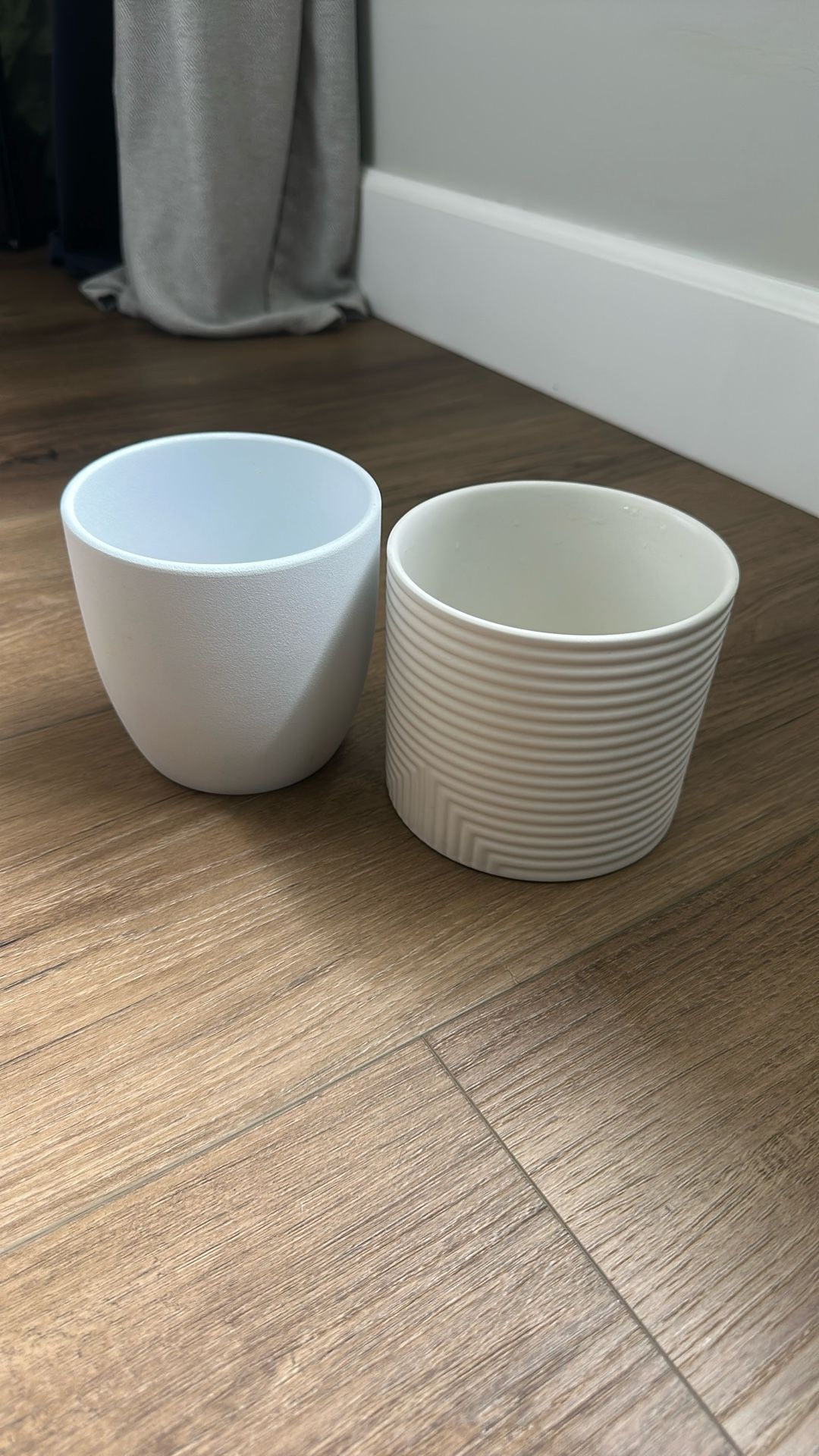 White Plant Pots