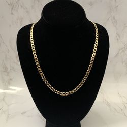 Men's Cuban Link Necklace Chain (14k GOLD PLATED)
