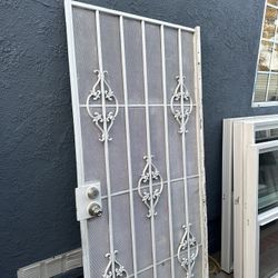 Front Door metal door  36 inch wide  80 inch height  Heavy Duty  Door and frame no key