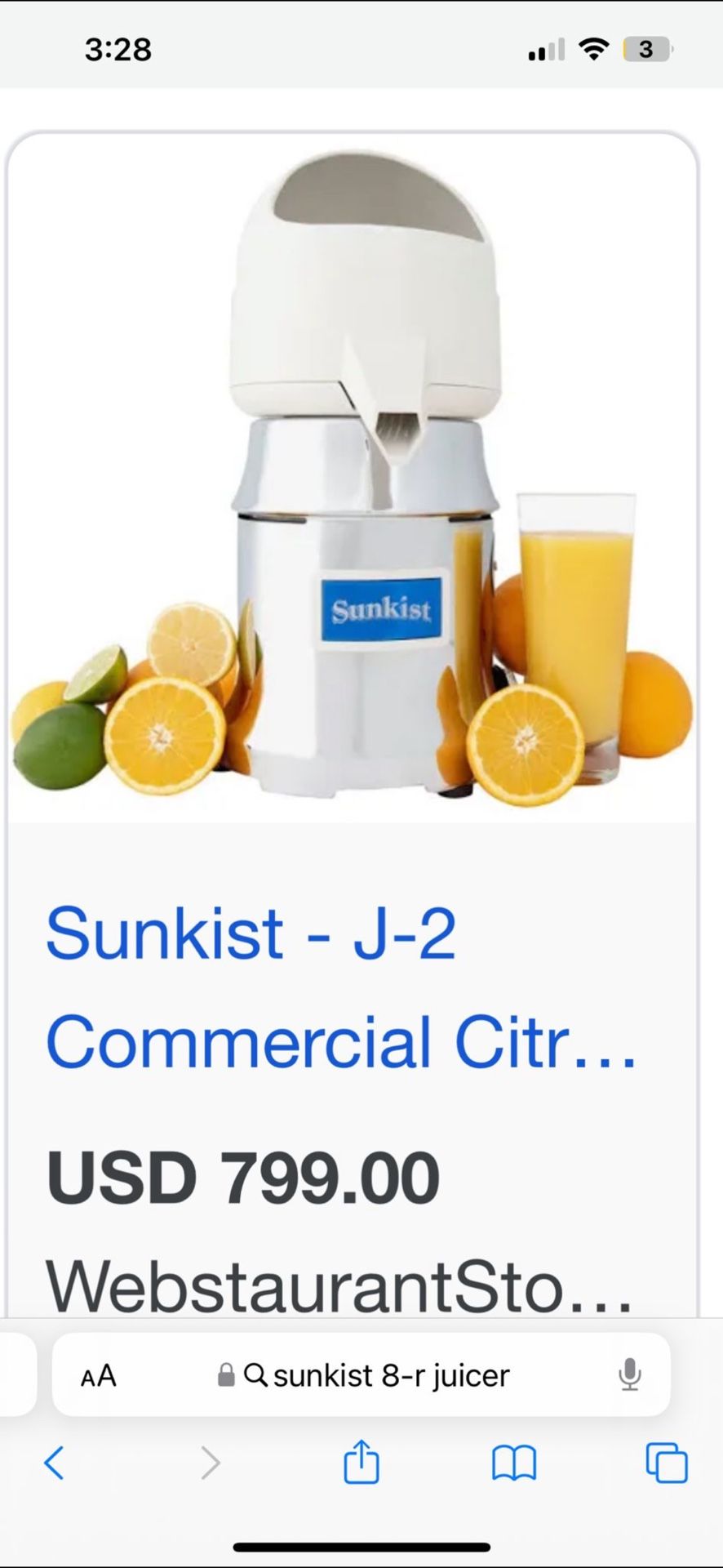 Sunkist J2 Juicer 