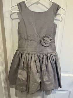 Janie And Jack Girls Dress, Grey, Size 6
