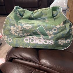 Adidas floral duffle bag