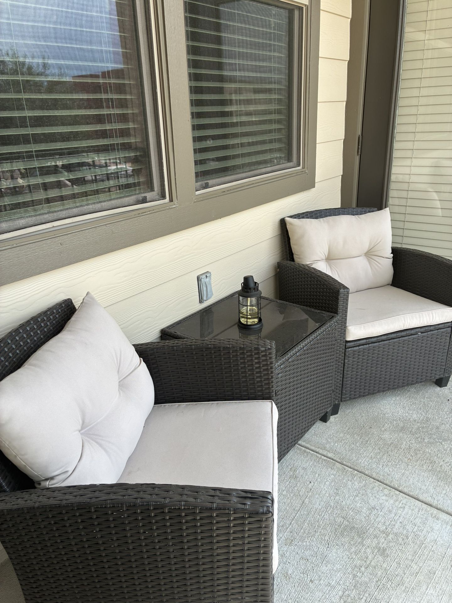 3 Piece Outdoor Patio Set