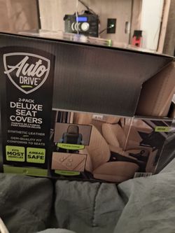 New Auto Drive Beige Leather Carseat Covers
