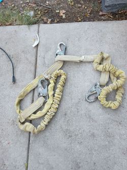 Shock absorbing lanyard