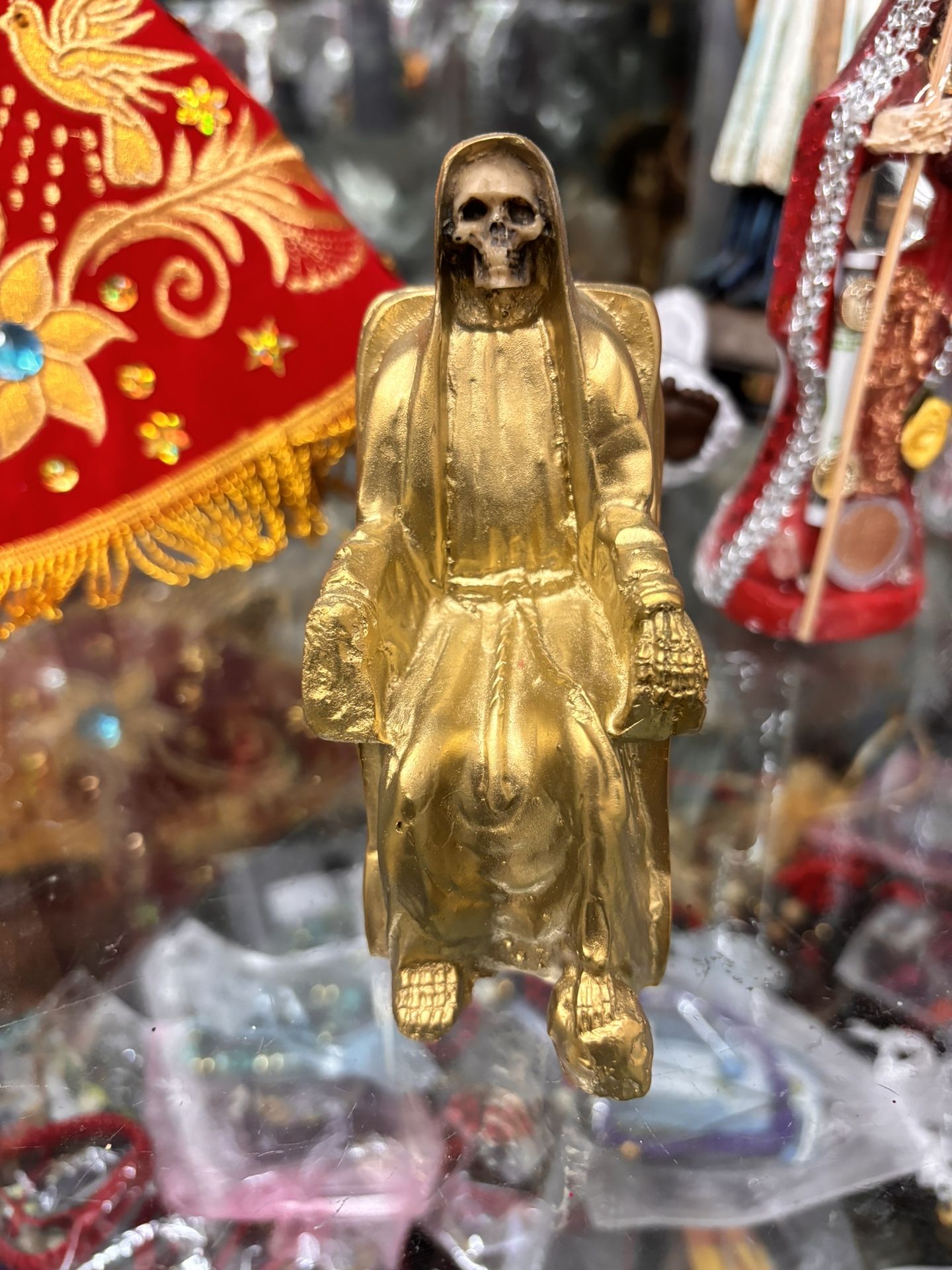 Santa muerte sentada 5 Pulgadas
