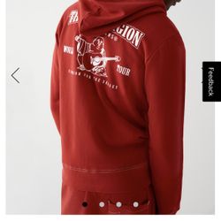 Red True Religion Zip Up 