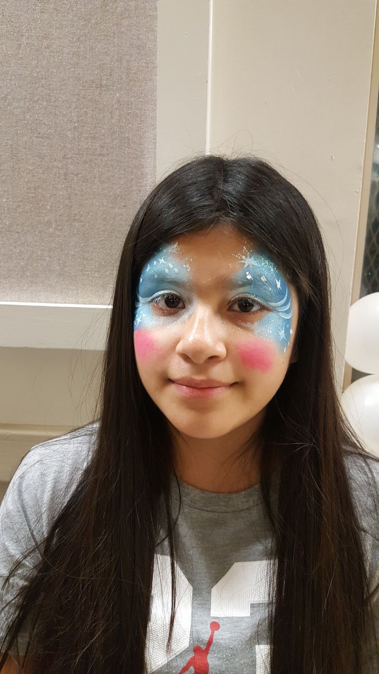 Face paint glitter tattoo and balloon twisting