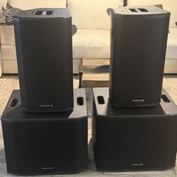 Pioneer XPRS DJ Speakers + 15” Subs – Professional Sound System