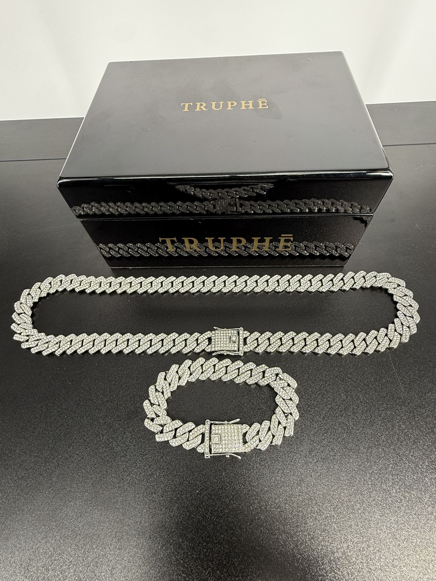 Silver Cuban Link Set – 24” Chain + 8” Bracelet | Clean Look