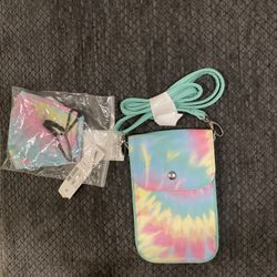  Brand new small rainbow shoulder bag with a mask- new in packaging