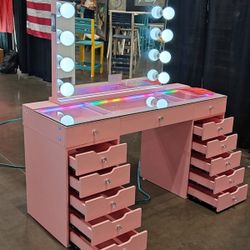 Vanity Pink with Lights