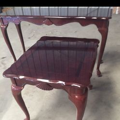 Perfect Cherry Wood End And Side Tables