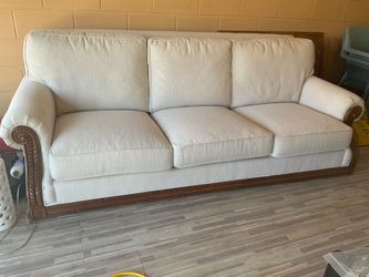 3-Seat Sofa with Wood Frame