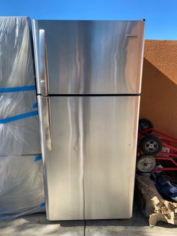 Medium Size Black and Grey Fridge