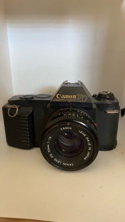Canon SLR 35 mm with 50 mm 1.8