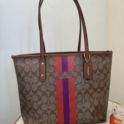 Coach Tote Bag Zip Top