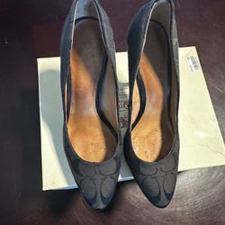 Black Coach Heels
