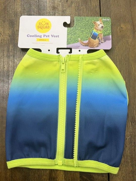 Sun Squad Cooling Pet Vest for Cats and Small Dogs - Size Small