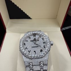 Arabic Dial VVS Hand Set Stones 