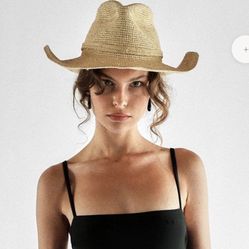 Janessa Leone Sacha Straw Hat Size Small
