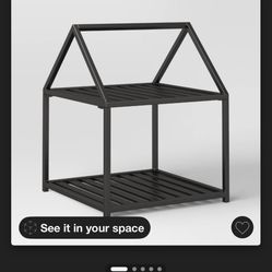 Metal Wood Storage A Frame - Threshold™: Iron Log Rack, Powder-Coated, Indoor/Outdoor Use