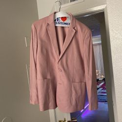 Pink Suit Jacket And Pants