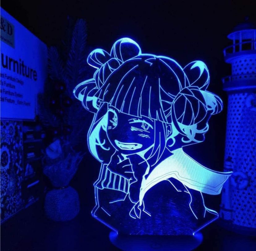 3D Led Illusion Lamp 16 Color Conversion Light Himiko Toga 3D Anime LAMP Boku no