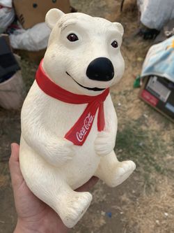 Coca Cola bear vintage coin bank
