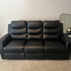 Leather Reclining Sofa