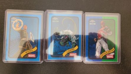 Marvel Topps Chrome 2025 3 Card Lot Numbered