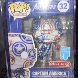 Funko POP! Art Series: Marvel Avengers - Captain America (Target Exclusive) #32