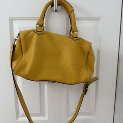 Yellow Leather Purse