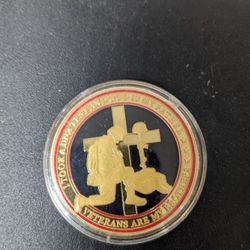 4Pcs Military Challenge Coins - Veteran Creed Challenge Coins, Thank You for Your Service Military Coins - Bulk Veterans Appreciation Gifts
